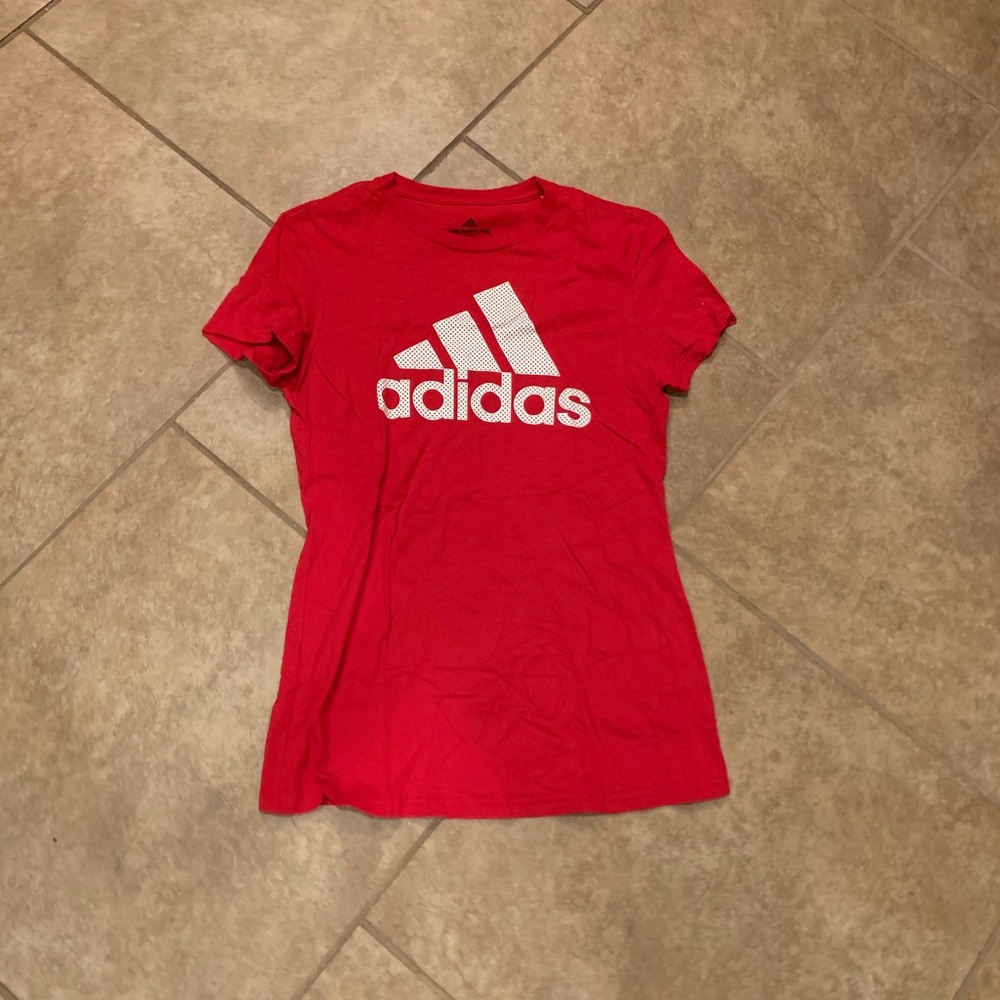 Adidas red t-shirt